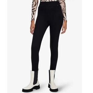 Ted Baker Lorraz Black Ponte 80's Inspired Seamed Stirrup Pants Size 1 = XS